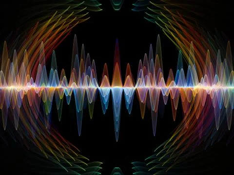 Vibrant Oscillation Stock Illustration
