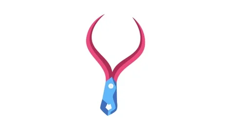A vibrant pair of scissors with blue handles and pink blades, ideal for cre.. Vídeos de archivo 332343381
