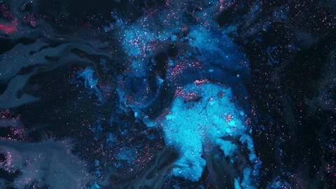 Vibrant Particle Dissolution in Liquid Macro Shot Capturing Abstract Artistry Vidéo 317555801