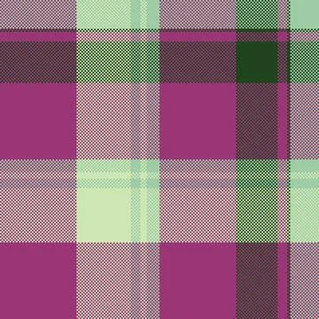 Vibrant pastel plaid pattern in pink, green, and purple hues. Ideal for texti Stock Illustration