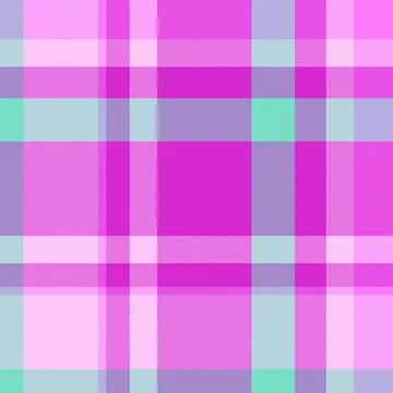 Vibrant pastel plaid pattern in pink, purple, and mint green.  Perfect for te イラスト素材