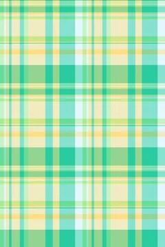 Vibrant pastel plaid pattern in springlike hues.  Ideal for textile designs,  Stock Illustration