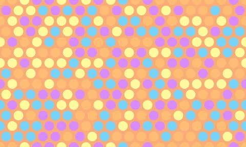 Vibrant pastel polka dot pattern.  Perfect for backgrounds, textiles, and pla Illustrazione stock