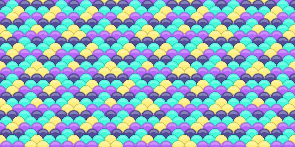 Vibrant pastel scale pattern. Perfect for textile design, website backgrounds Illustrazione stock