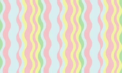 Vibrant pastel wavy stripes background.  Perfect for websites, packaging, tex Stock Illustration