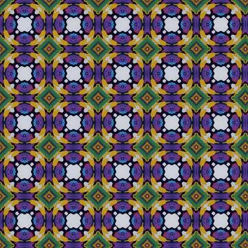 Vibrant pattern featuring an intricate array of patterns and shapes. Stock Illustration