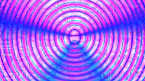 Vibrant Patterned Light Waves with Pink and Blue Circular Design Stock Illustration