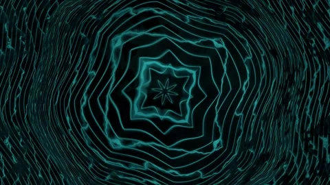 Vibrant patterns and shapes form dynamic visuals in dark Stock Footage 339961587
