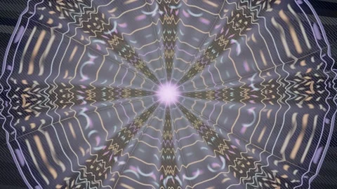 Vibrant patterns create a kaleidoscopic visual effect in motion Stock Footage 337388277