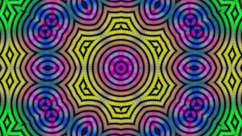 Vibrant patterns pulse with hypnotic rhythm Video stock 330738578