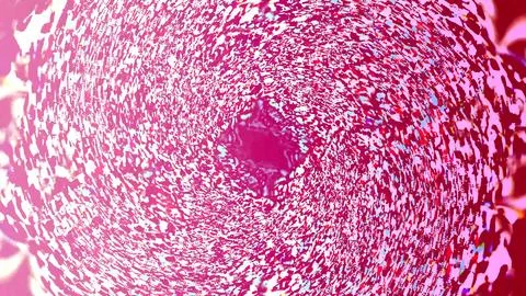 Vibrant pink abstract background with dynamic swirling patterns Illustrazione stock