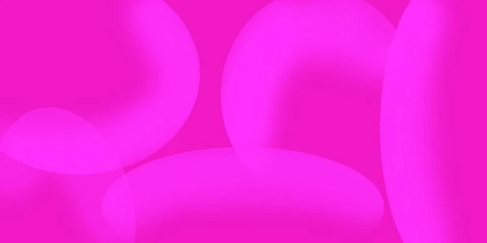 Vibrant pink abstract background with soft glowing circular shapes and boke.. Stock Illustration