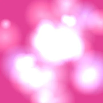 Vibrant Pink Abstract Bokeh Background with Soft White Glowing Lights and D.. Stock Illustration