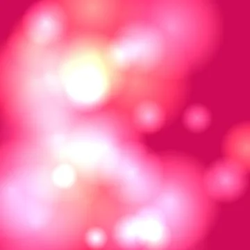 Vibrant pink abstract bokeh background with soft glowing light circles for .. Stock Illustration