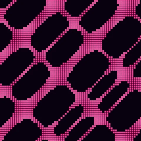 Vibrant pink and black abstract geometric pattern background seamless repea.. Stock Footage 342524820