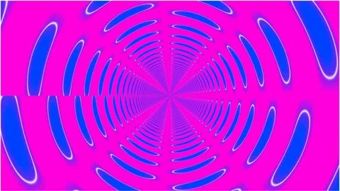 Vibrant pink and blue abstract vortex pattern repeating in a grid Stock Footage 346759274