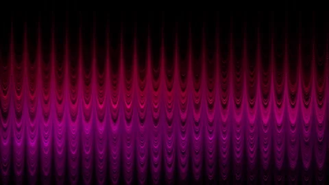 Vibrant pink and red gradient pattern on black background with wavy lines Vídeo Stock 332978769