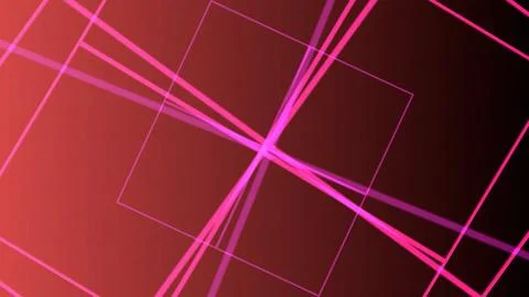 Vibrant pink and red gradient background with dynamic intersecting lines Illustrazione stock