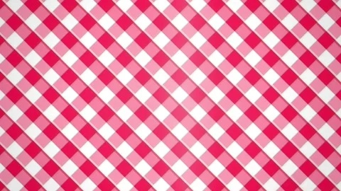 Vibrant pink and white diagonal gingham seamless pattern backdrop Stock Footage 346001146