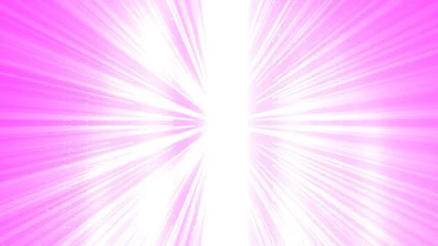 Vibrant pink and white light explosion with dynamic rays Stock Illustration