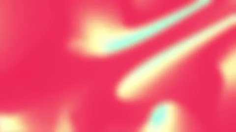 Vibrant pink and yellow neon liquid wave texture blending on red background Stock Footage 341663161
