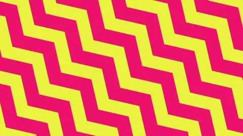 Vibrant pink and yellow zigzag pattern motion background Stock Footage 339621859