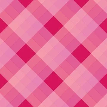 Vibrant pink argyle pattern with intersecting diamond shapes Stock Illustration