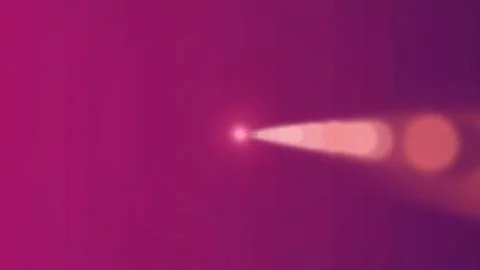 Vibrant pink background with dynamic light beam and bokeh effect Stock Illustration