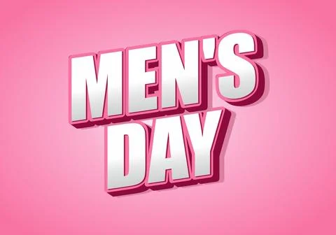A vibrant pink background featuring bold, three dimensional text that reads.. Stock Illustration