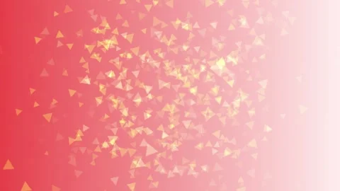 Vibrant pink background with golden triangles pattern Stock Footage 329767159