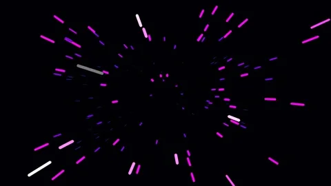 Vibrant Pink Bokeh Confetti Falling Animation Background for Celebrations Stock Footage 342159609