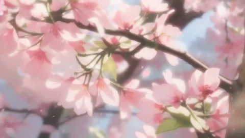 Vibrant Pink Cherry Blossoms Stock Footage 278394772