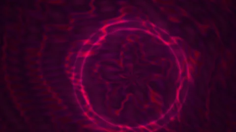 Vibrant pink circular energy pattern on dark background. Stock Footage 335967962