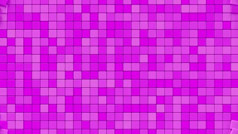 Vibrant Pink Cube Cluster Explosion Forming Circular Geometry. Looped 3D Stock Footage 325495588