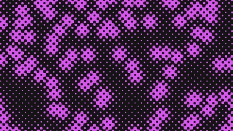 Vibrant pink dotted abstract pattern background with dynamic geometric motion Vídeos de archivo 334140169