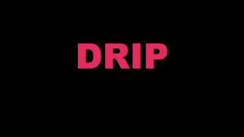 Vibrant Pink DRIP Text Animation with Liquid Dripping Effect, Trendy Fashio.. Vídeo Stock 330070466