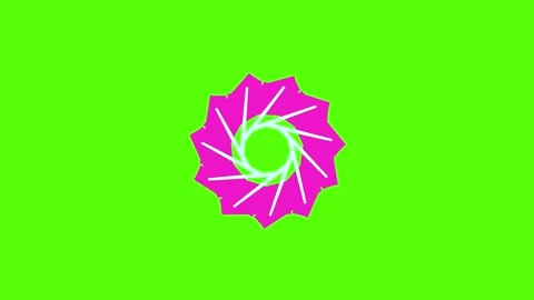 Vibrant pink explosion on green background with dynamic lines Stock Footage 330285327
