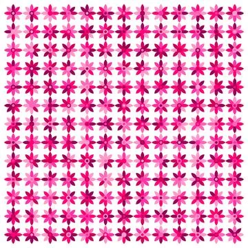 Vibrant Pink Flower Pattern Background for Design and Craft Projects Ilustración de archivo