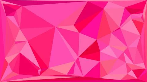 Vibrant pink geometric low poly background design Stock Illustration