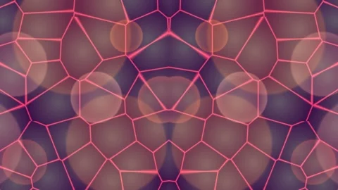 Vibrant Pink Geometric Pattern Animation. Stock Footage 329485319