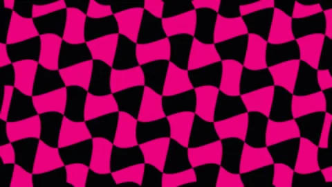 Vibrant pink geometric pattern in motion against black background with copy.. Stock Footage 341691739