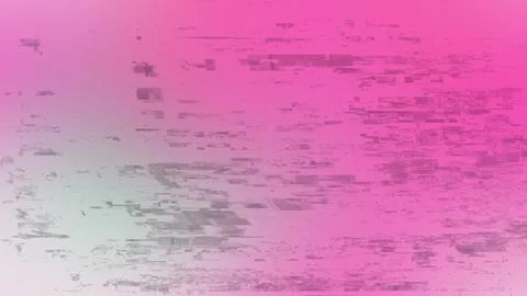 Vibrant pink gradient background with digital glitch texture for modern gra.. Stockillustratie