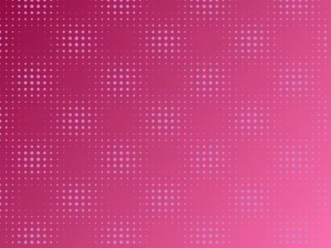 Vibrant pink gradient background featuring creative halftone dot patterns f.. Illustrazione stock