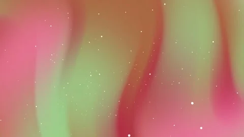 Vibrant pink green gradient background with shimmering white dust particles.. 库存影片 335945943