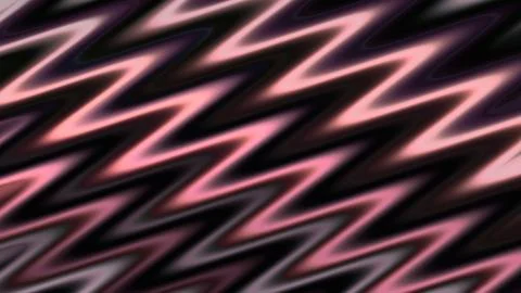 Vibrant pink neon zigzag pattern on dark background Stock Illustration