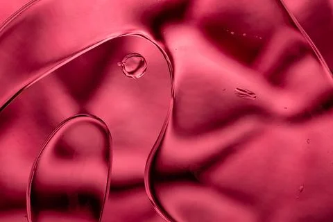 Vibrant pink organic cell bubble fluid macro Stock-Fotos