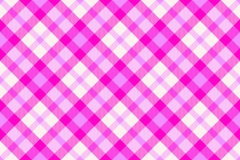 Vibrant pink plaid pattern. Cheerful background ideal for spring, summer, fas Stock Illustration
