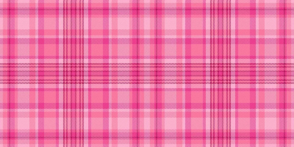 This vibrant pink plaid pattern features a timeless herringbone texture. The  Stock Illustration