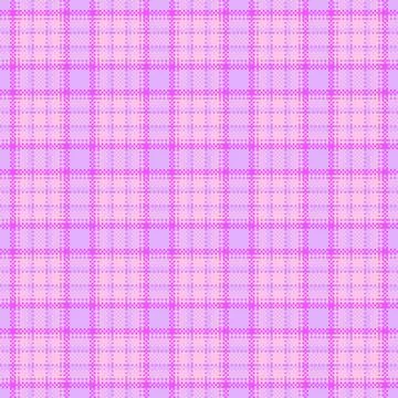 This vibrant pink plaid seamless pattern features a digital pixel art textu.. Stock Illustration
