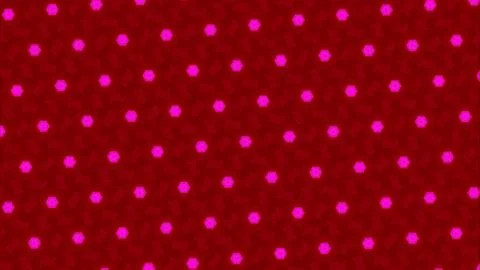 Vibrant pink polka dot pattern on deep red background. Minimalist geometric Stock Illustration